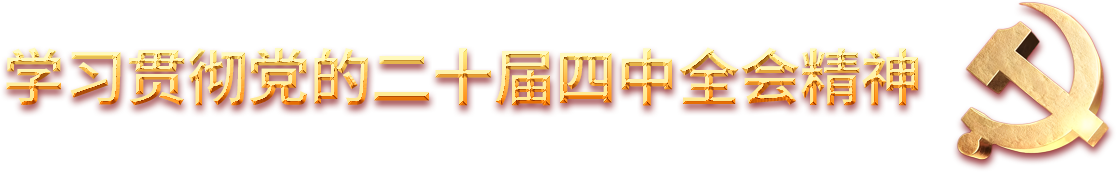 學(xué)習(xí)貫徹黨的二十屆四中全會精神